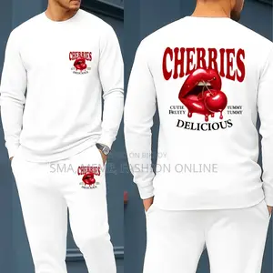 Long Sleeve Drop Shoulder Tshirt and Trouser Set