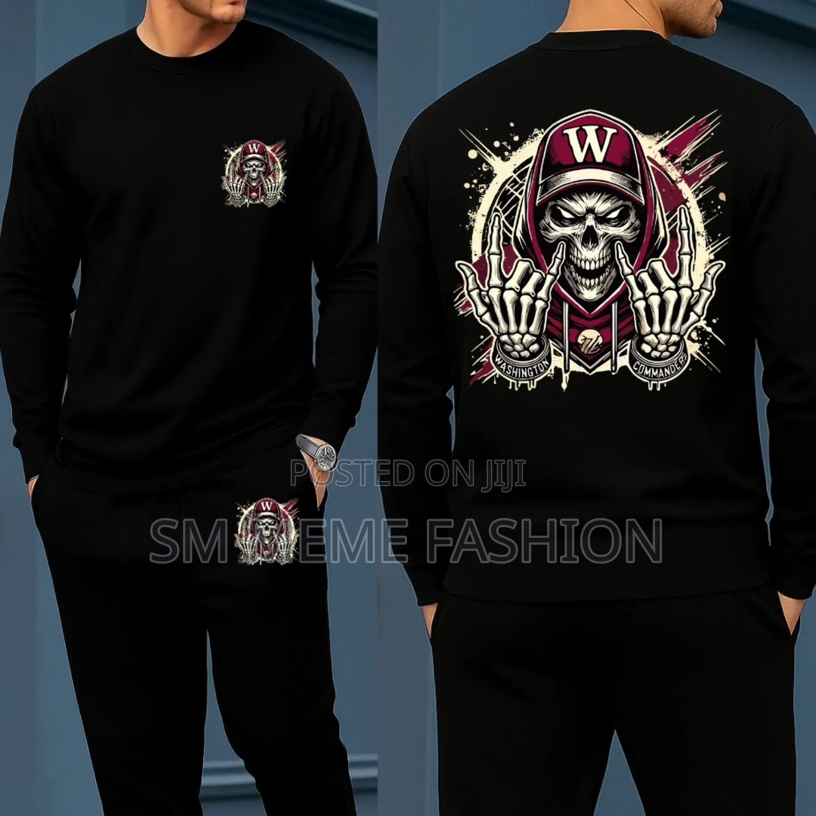 Long Sleeve Drop Shoulder Tshirt and Trouser Set