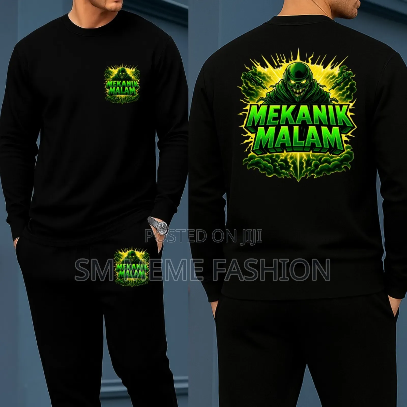 Long Sleeve Drop Shoulder Tshirt and Trouser Set