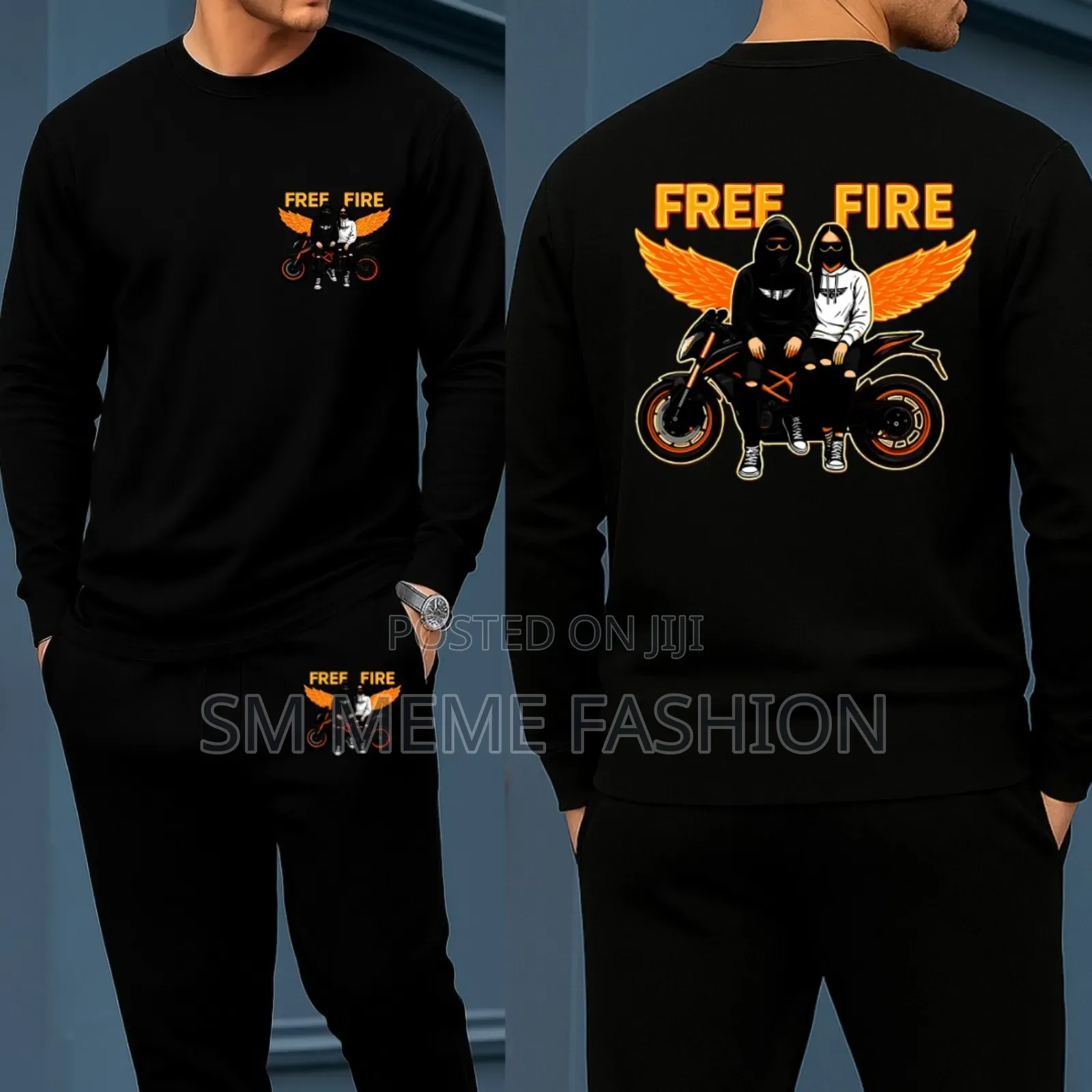 Long Sleeve Drop Shoulder Tshirt and Trouser Set