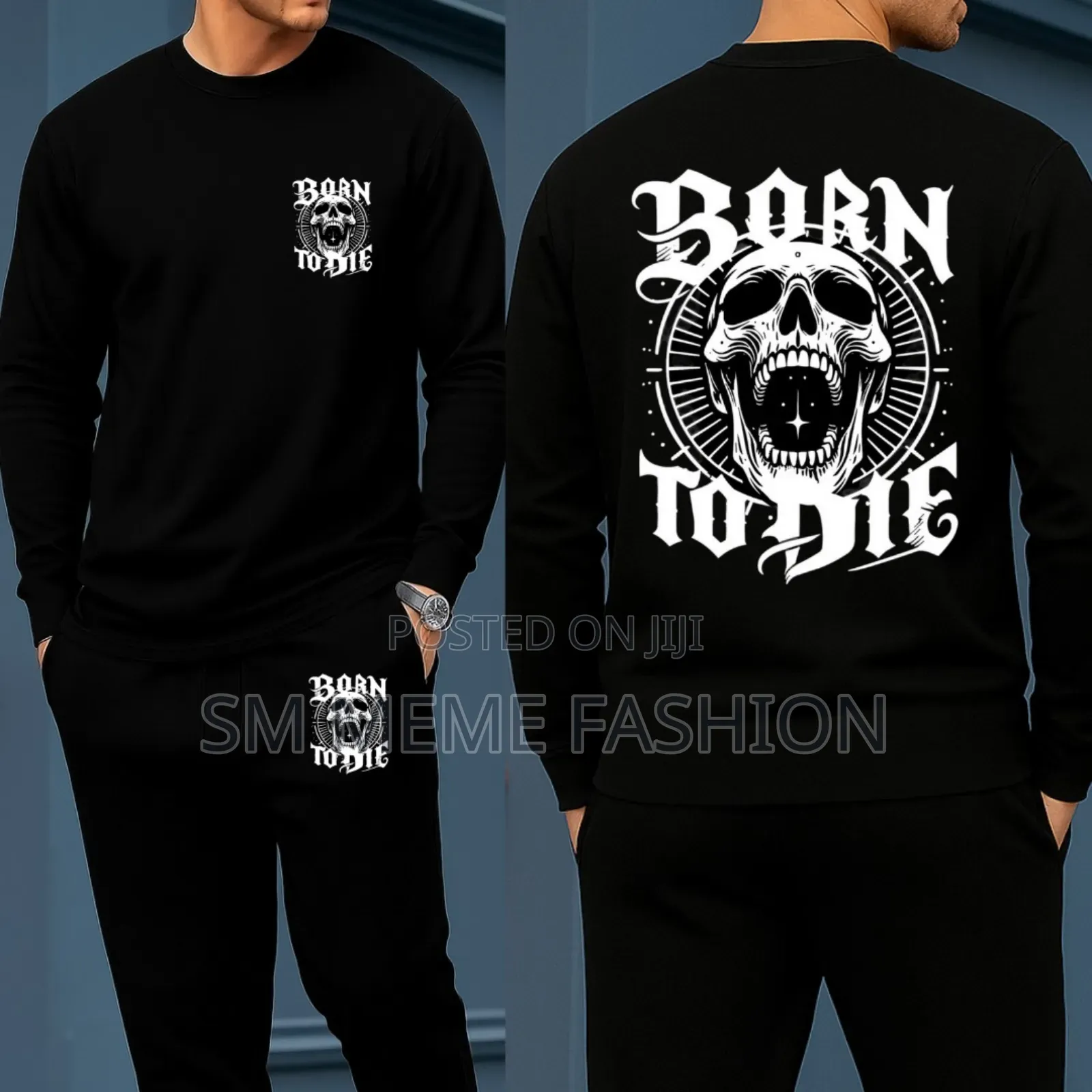 Long Sleeve Drop Shoulder Tshirt and Trouser Set