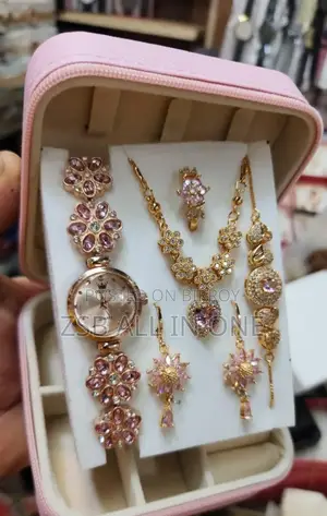 Eye-Catching 6-in-1 Jewelry and Watch Set