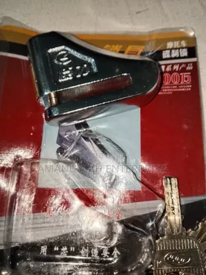 Motorcycle Disc Brake Lock, Which Is a Type of Anti-Theft Device.