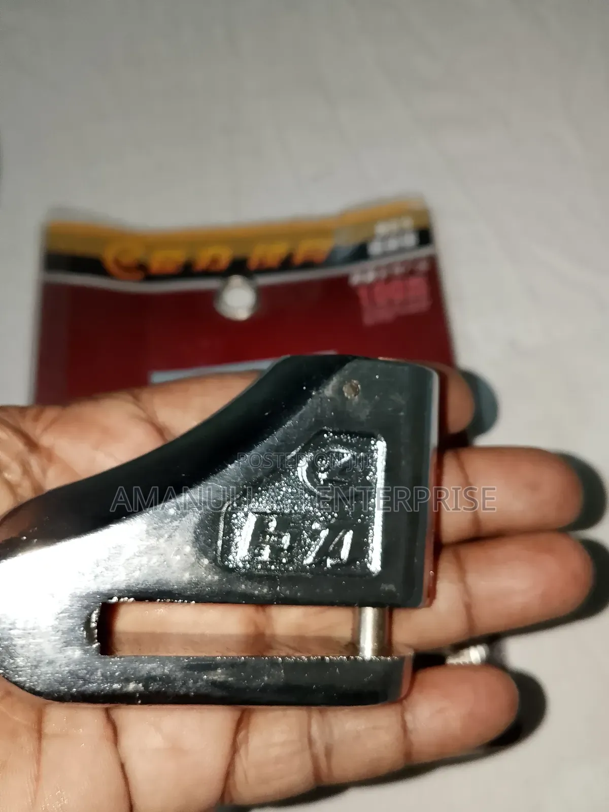 Motorcycle Disc Brake Lock, Which Is a Type of Anti-Theft Device.