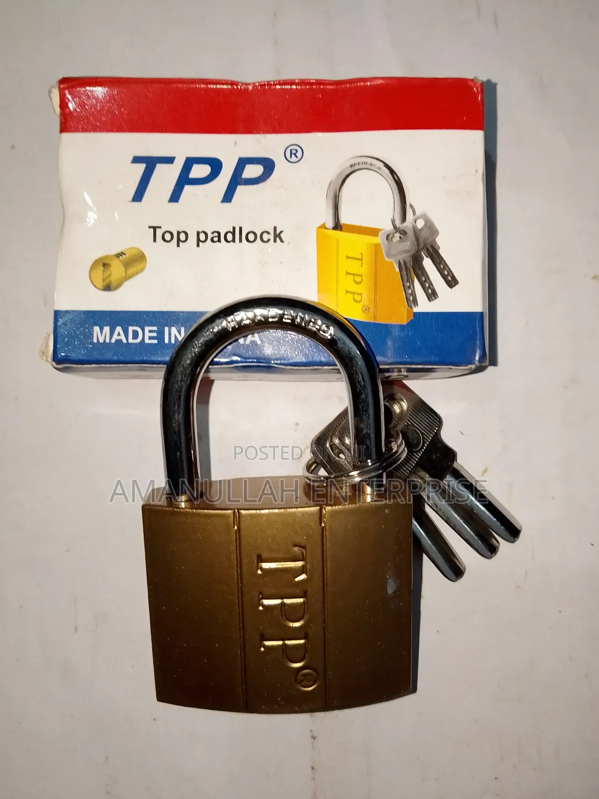TTP Iron Padlock, High-Security Heavy-Duty Lock Size 50 Mm.