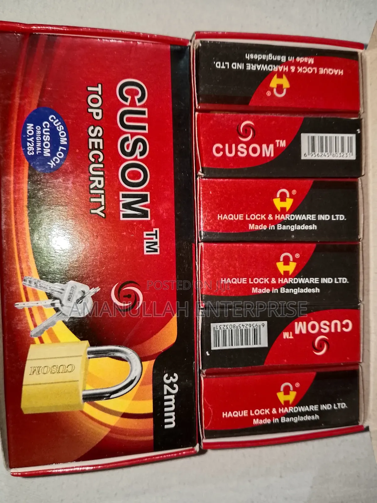 Padlock or TTP Iron Padlock, High-Security Heavy-Duty Lock Size 32 Mm.