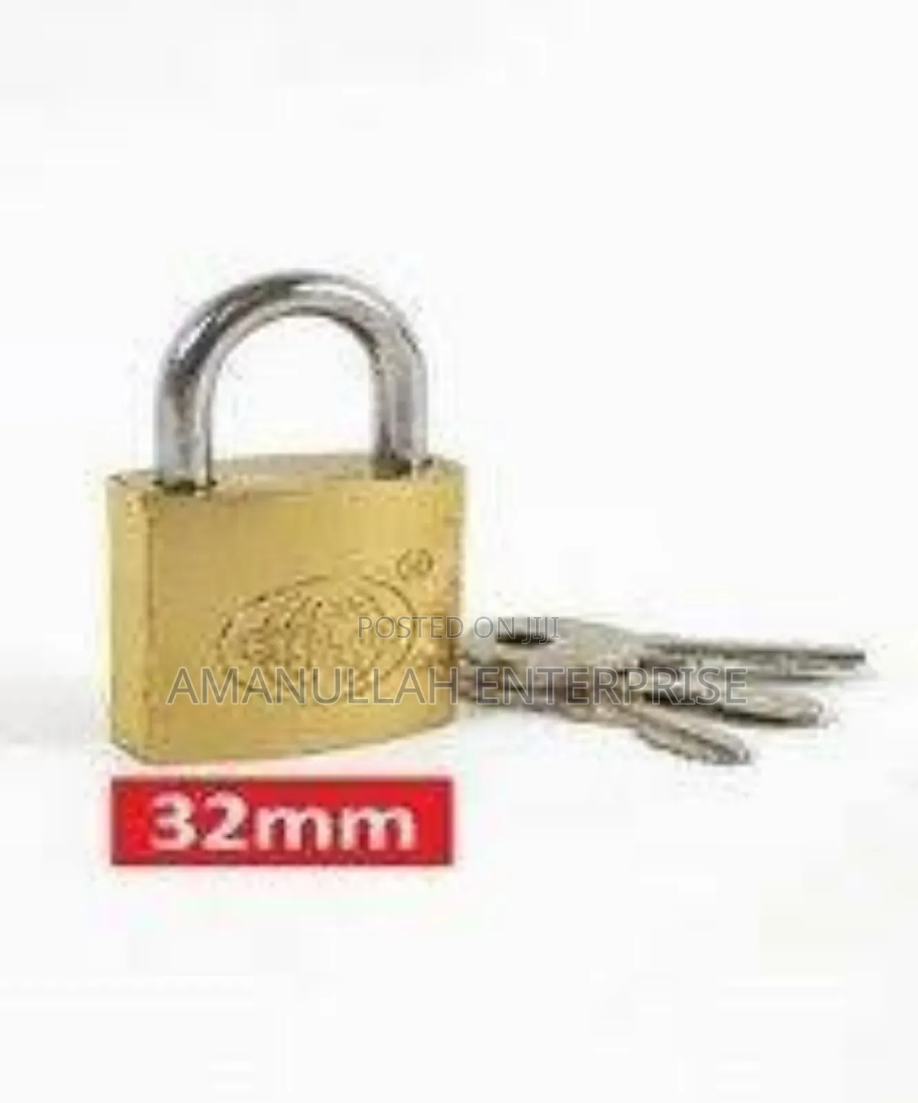 Padlock or TTP Iron Padlock, High-Security Heavy-Duty Lock Size 32 Mm.