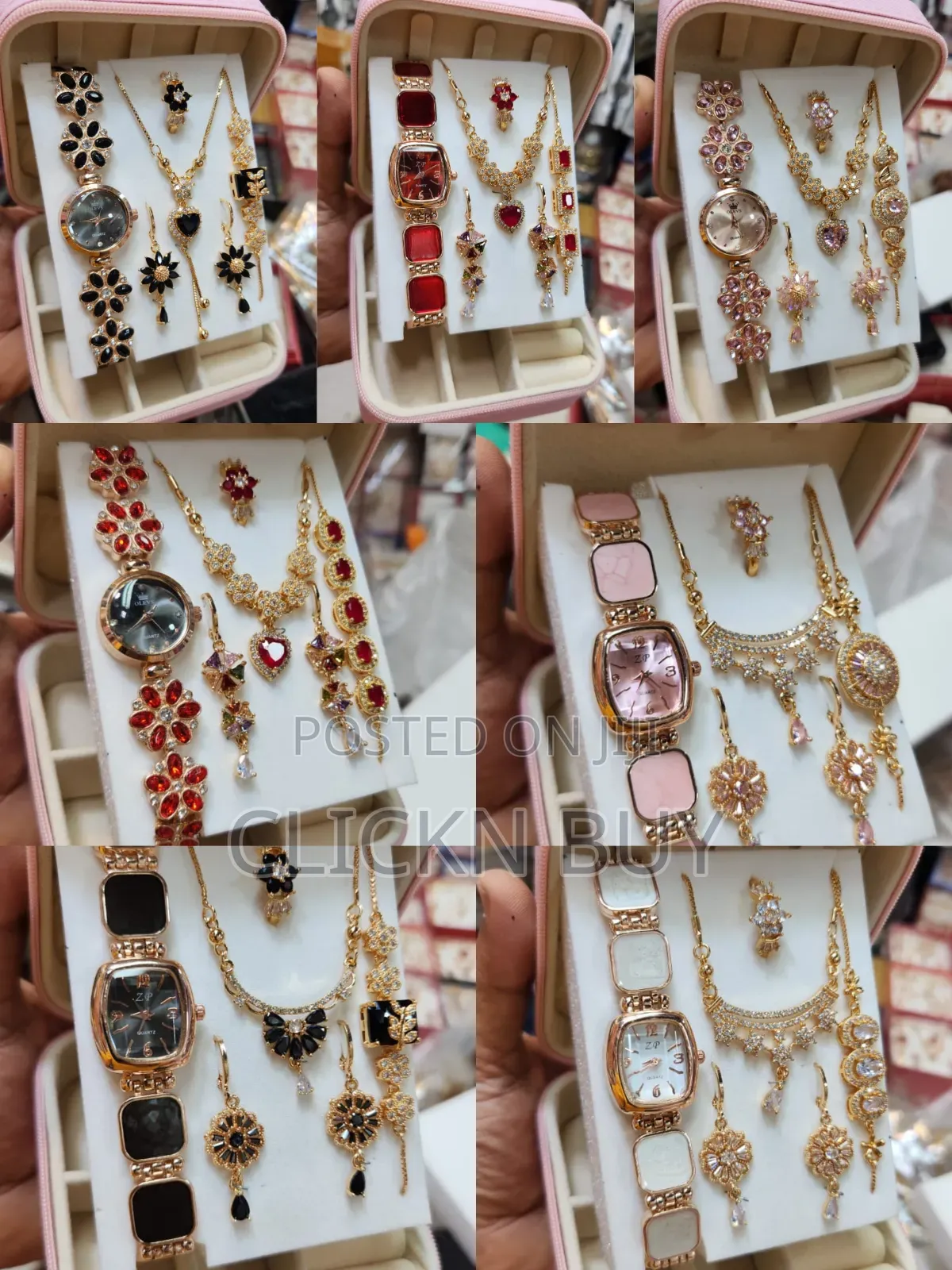  নজরকাড়া ৬-ইন-১ জুয়েলারি ও ওয়াচ সেট 