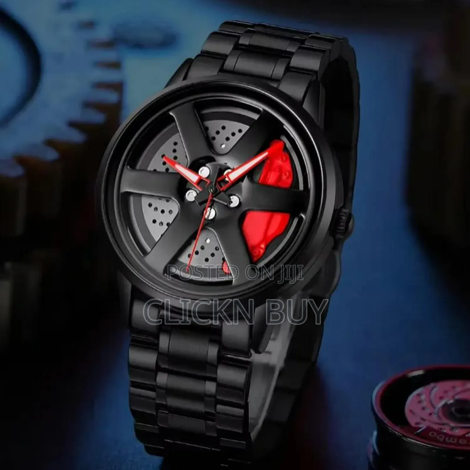Men's Car Wheel Watch(মাঝখানে চাকা ঘুরবে