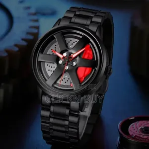 Men's Car Wheel Watch(মাঝখানে চাকা ঘুরবে