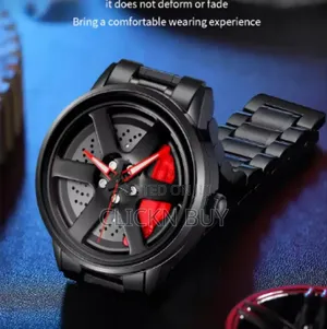 Men's Car Wheel Watch(মাঝখানে চাকা ঘুরবে