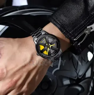 Men's Car Wheel Watch(মাঝখানে চাকা ঘুরবে