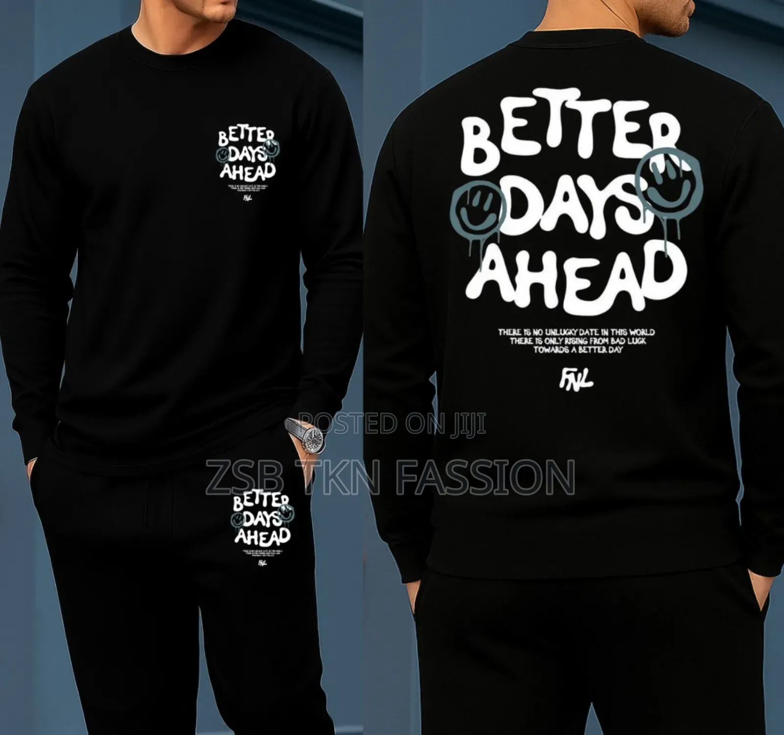 Long Sleeve Drop Shoulder Tshirt and Trouser Set নতুন আপডেট