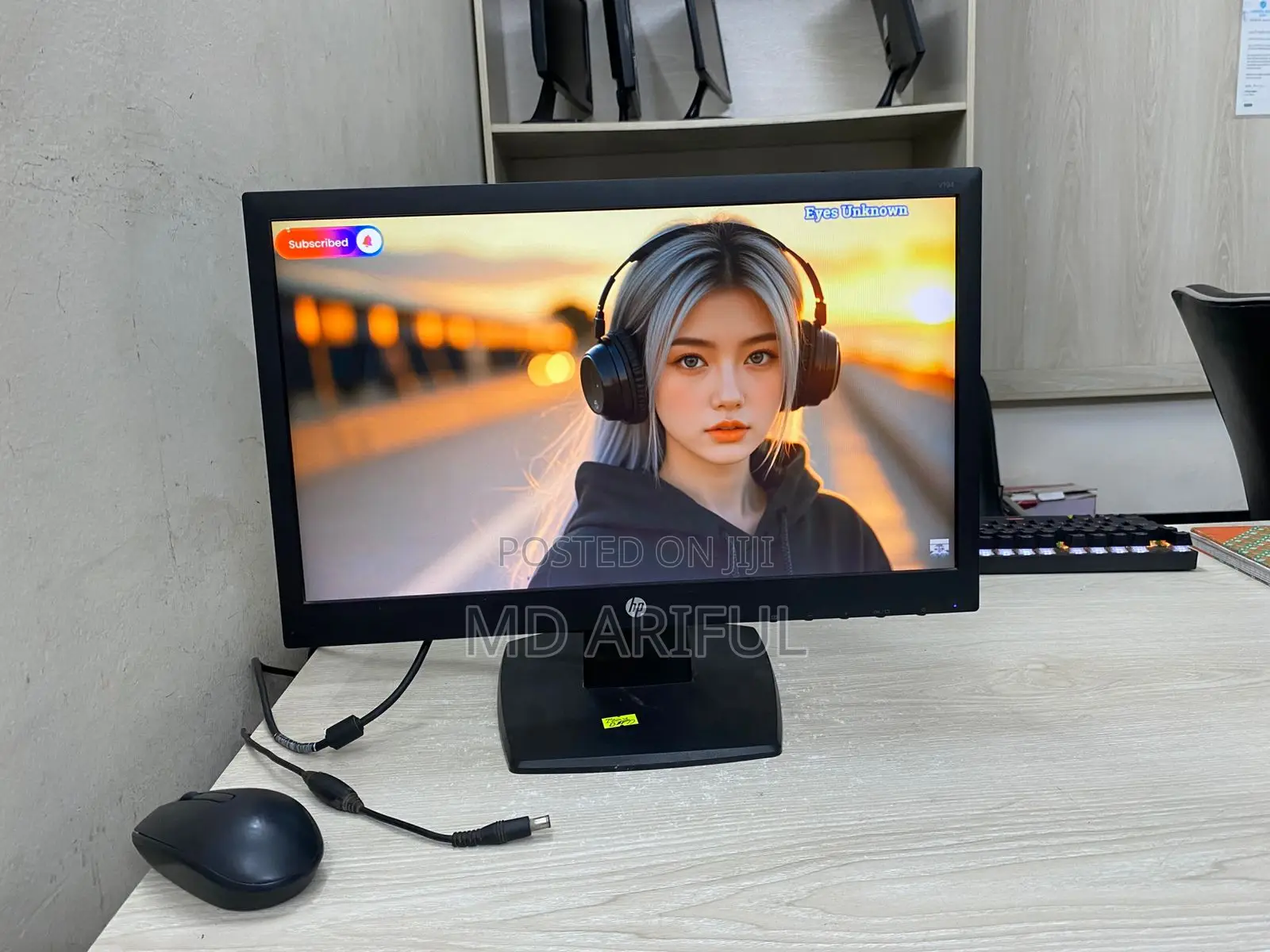 Hp 19"Inch Slim Led Full Fresh Monitor