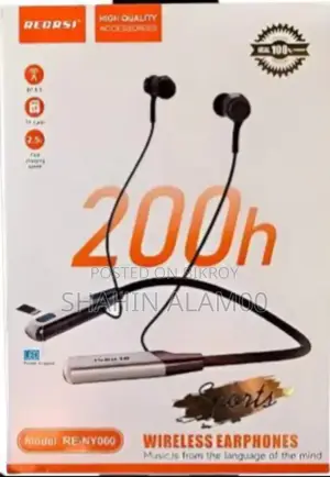 Recrsi Re-Ny060 ২০০ ঘণ্টার ব্লুটুথ নেকব্যান্ড