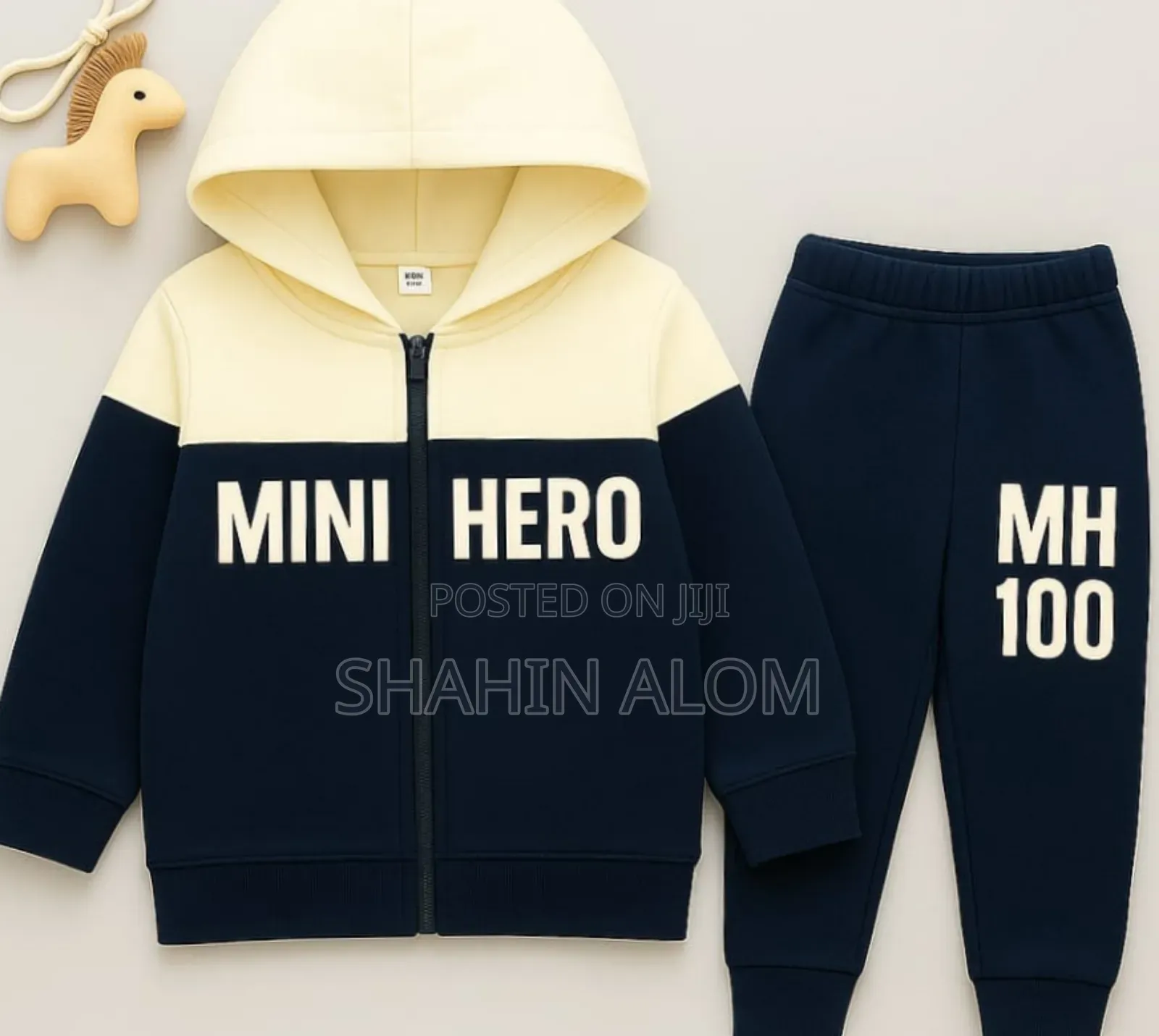 Elegant Stylish Baby Chain Hoody and Trouser Set