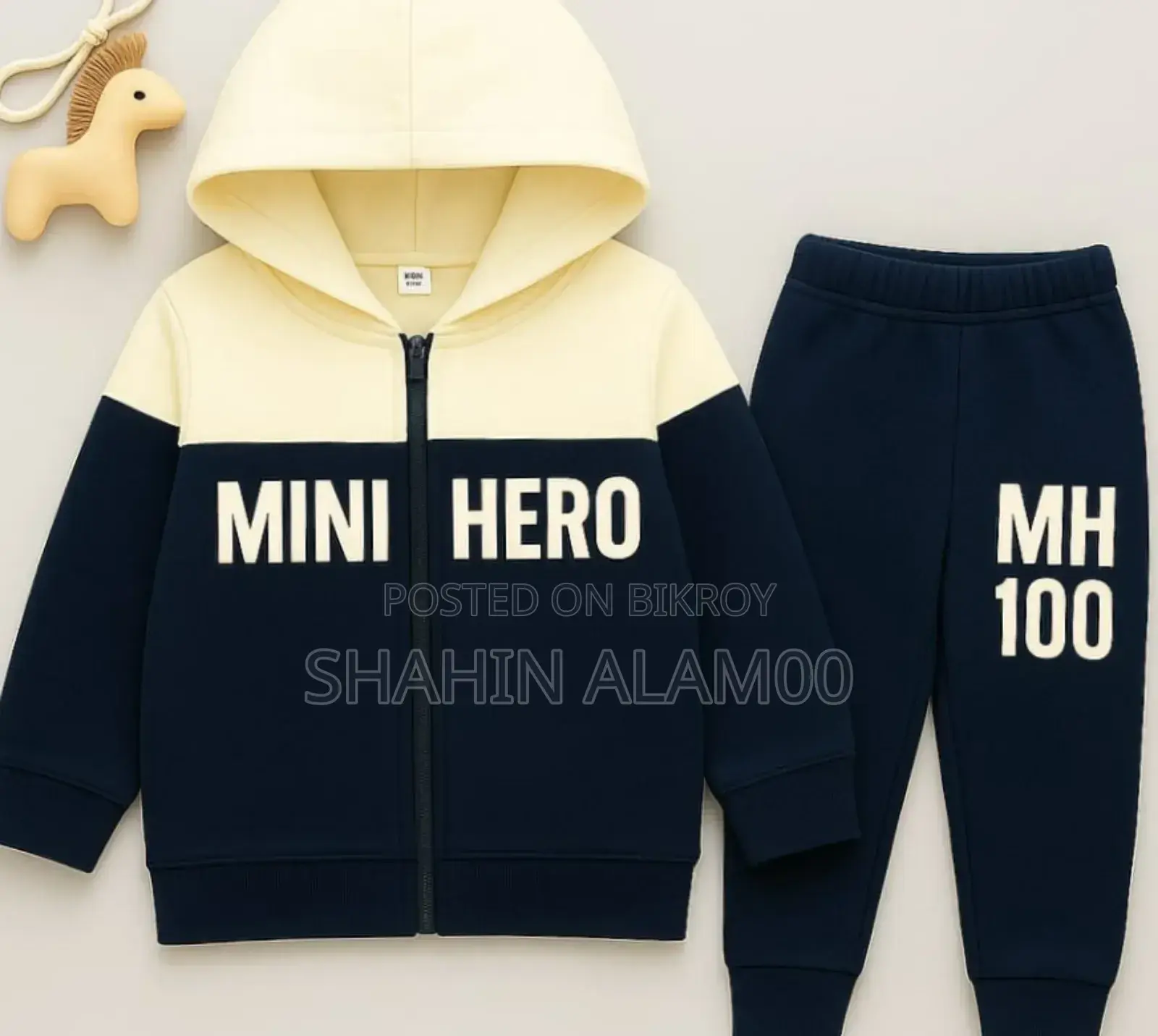 Elegant Stylish Baby Chain Hoody and Trouser Set