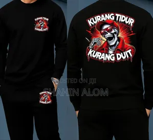 Photo - Long Sleeve Drop Shoulder Tshirt and Trouser Set