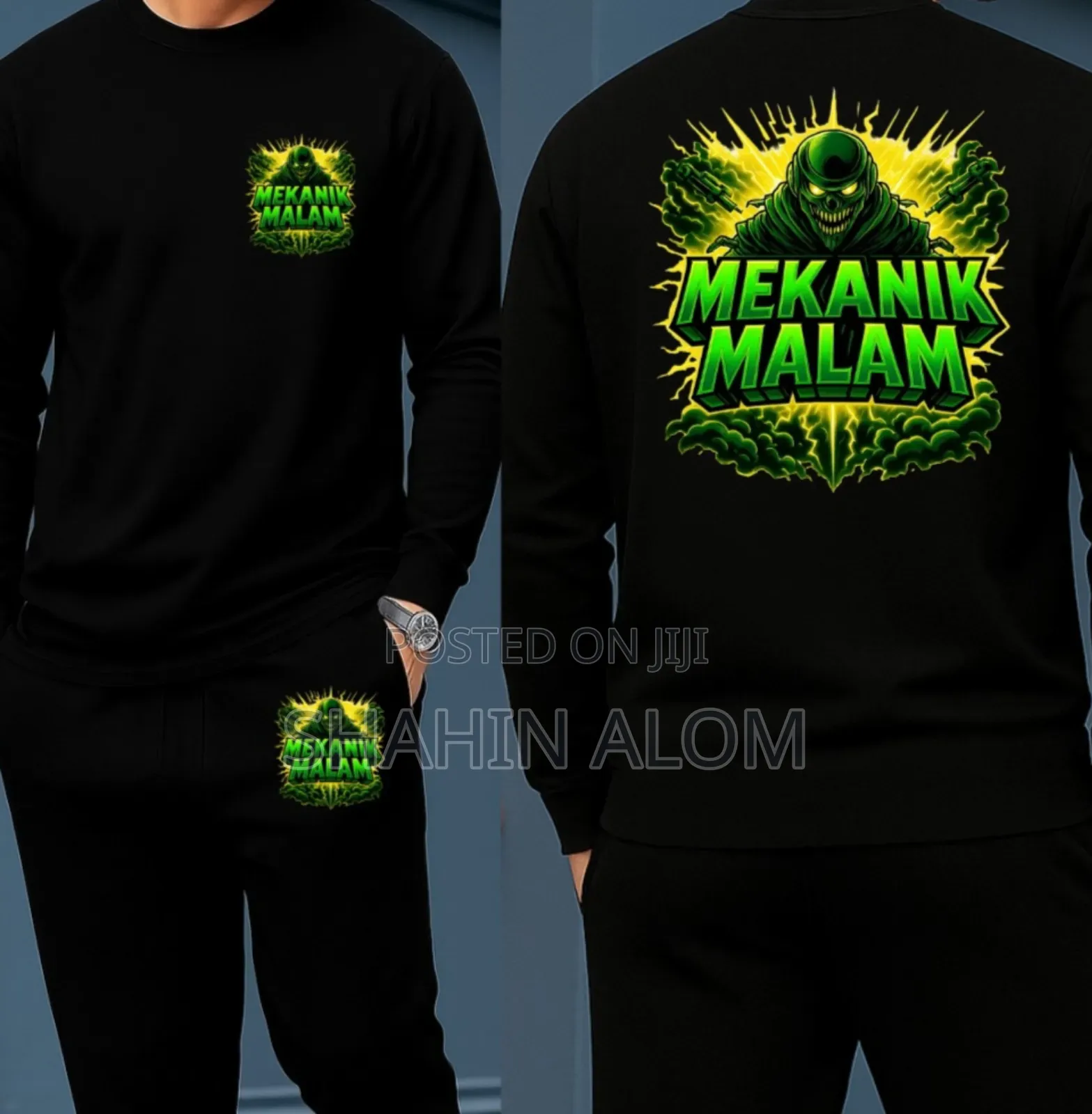 Long Sleeve Drop Shoulder Tshirt and Trouser Set