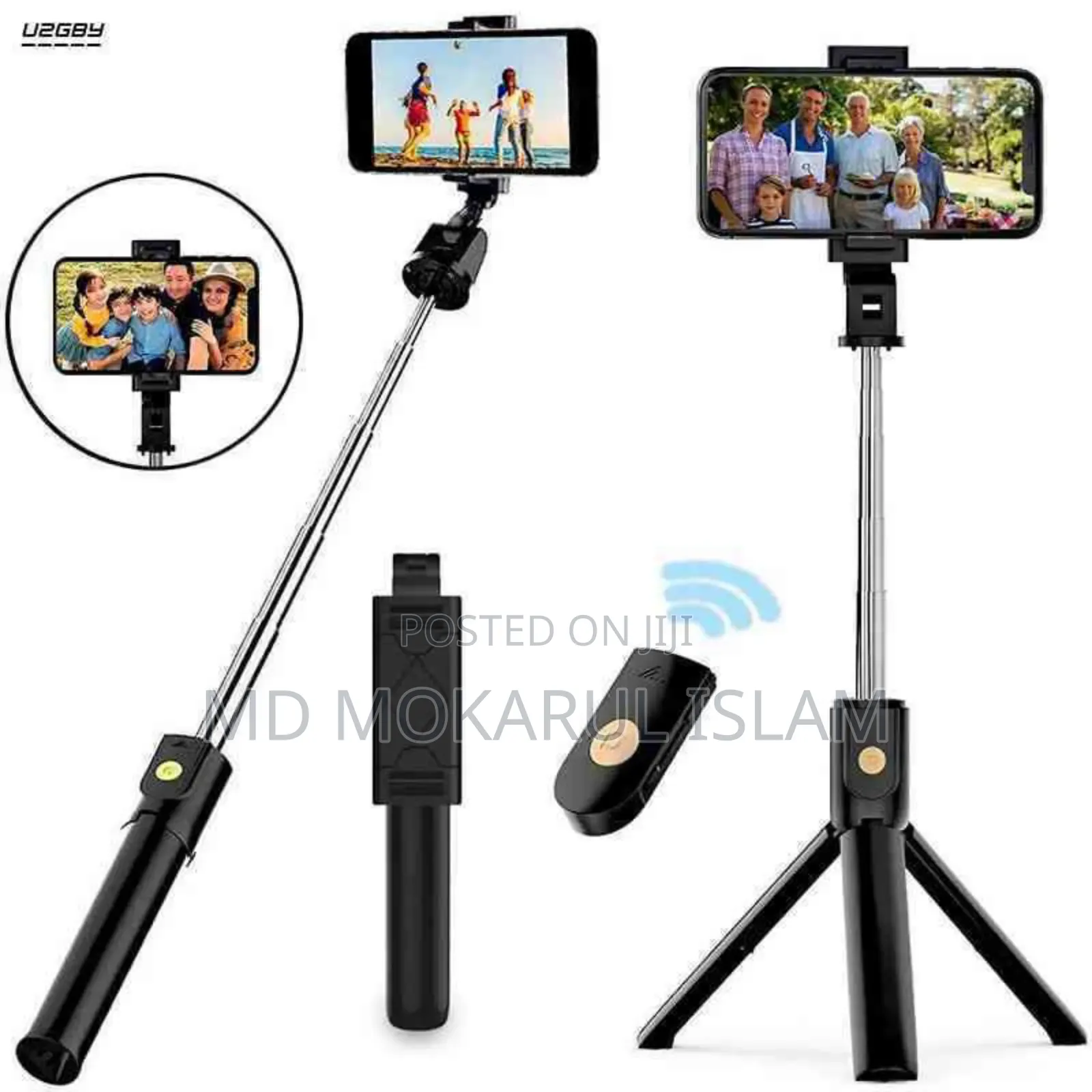 Xt-02 Selfie Stick Tripod With Bluetooth Remote.