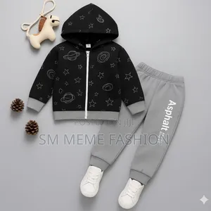 Photo - Elegant Stylish Baby Chain Hoody and Trouser Set