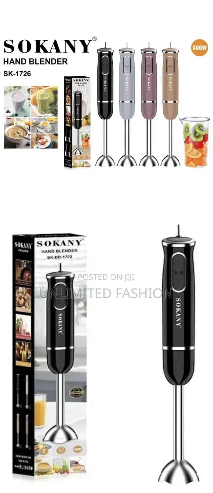 Stick Hand Blender 300 Wat 2 Mixing