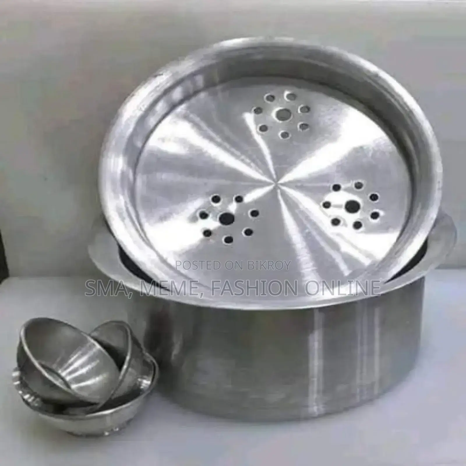 Silver Pitha Maker Size 5 With 3pcs Bati 10 Set