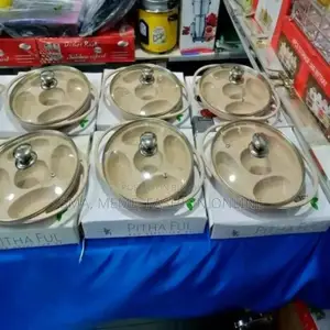 Marble Coated Nonstic Aluminum Die Casting Pitha or Cake Pan With Glass Lid