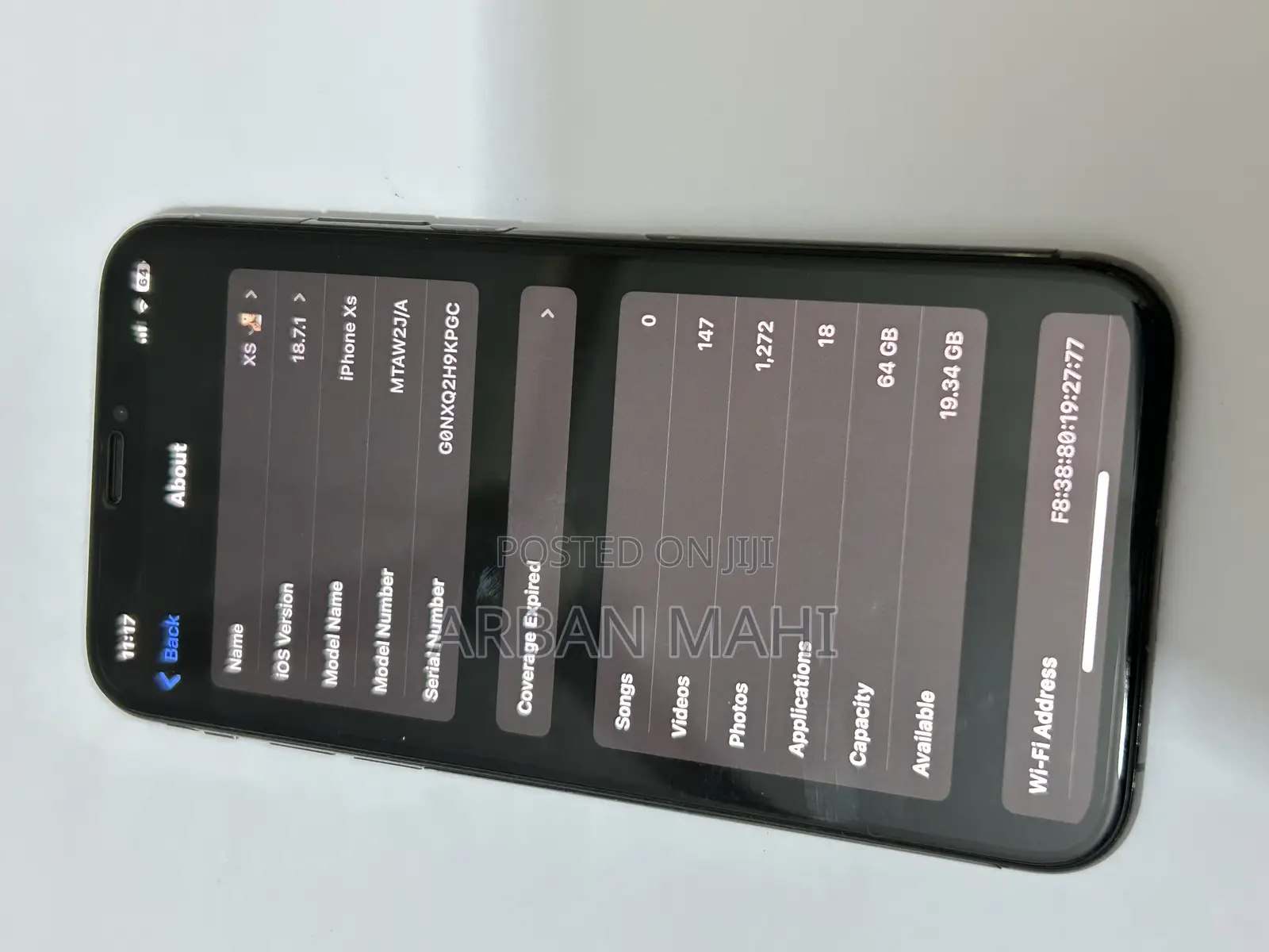 Apple iPhone XS 64 GB Black