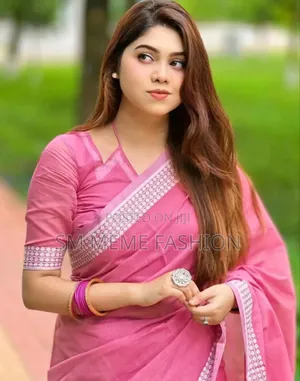 নকশি পাড় শাড়ি সাথে ব্লাউজ পিস