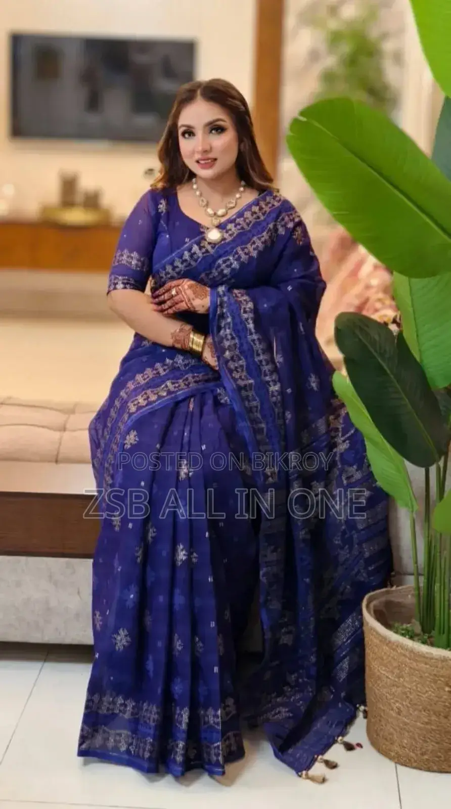 হাফ সিল্ক স্ক্রিন প্রিন্ট শাড়ি উইথ ব্লাউজ পিস নতুন আপডেট