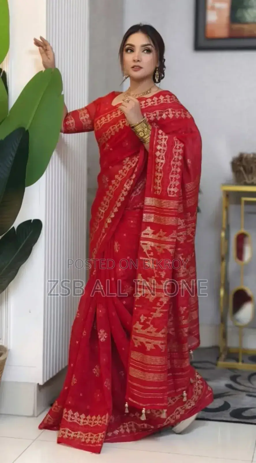 হাফ সিল্ক স্ক্রিন প্রিন্ট শাড়ি উইথ ব্লাউজ পিস নতুন আপডেট