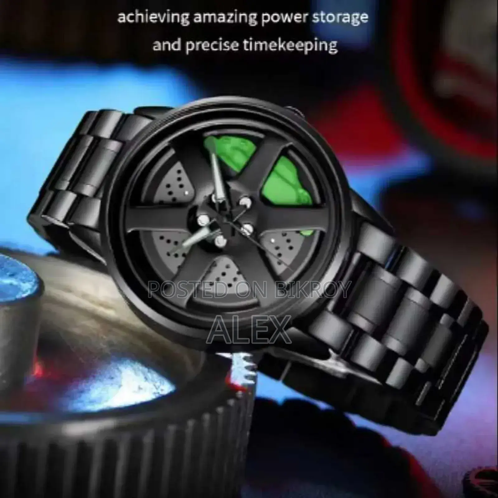 Spinning Rim Watch