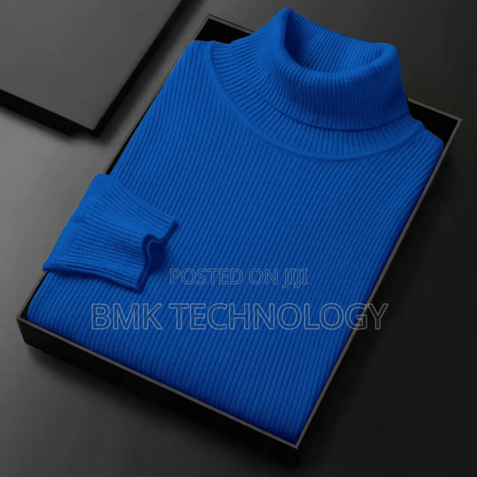 Premium Ribbed Turtleneck Sweater – Grey | Winter Collection