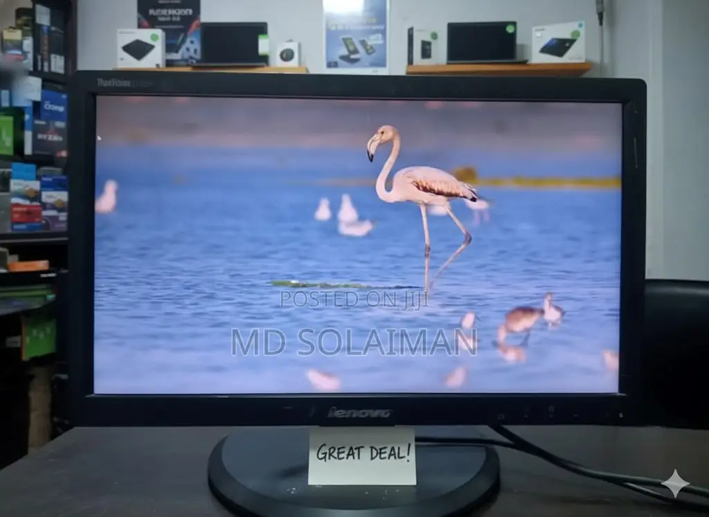 Lenovo 19" Wide Led Monitor – Full Fresh Condition