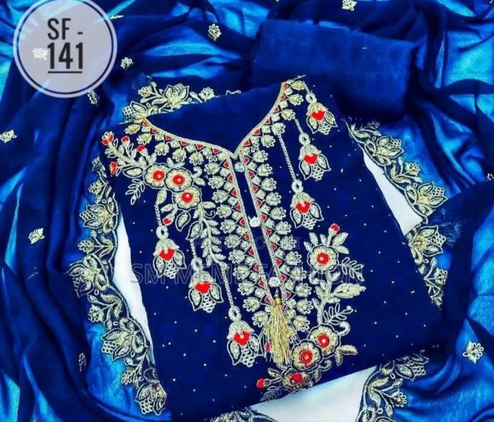 Embroidery Georgette Three Piece