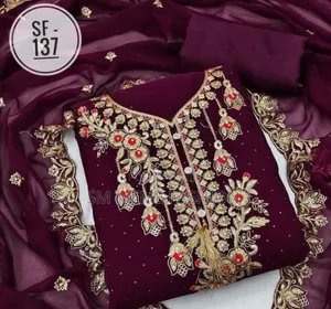Embroidery Georgette Three Piece
