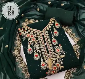 Embroidery Georgette Three Piece