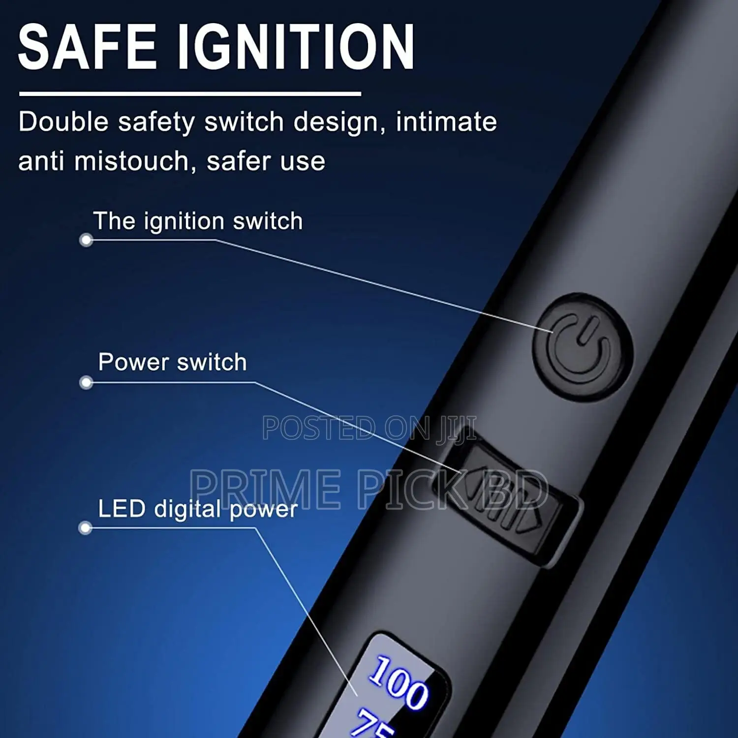 Premium Usb Type-C Rechargeable Arc Electric Gas Lighter – Jl895