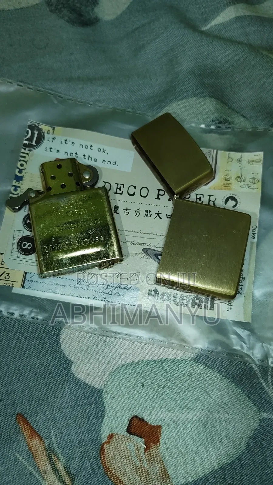 Zippo Solid Brass Polished Lighter