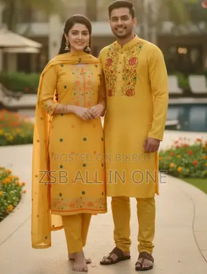 পাঞ্জাবি থ্রি পিস কাপল সেট নতুন আপডেট কালেকশন