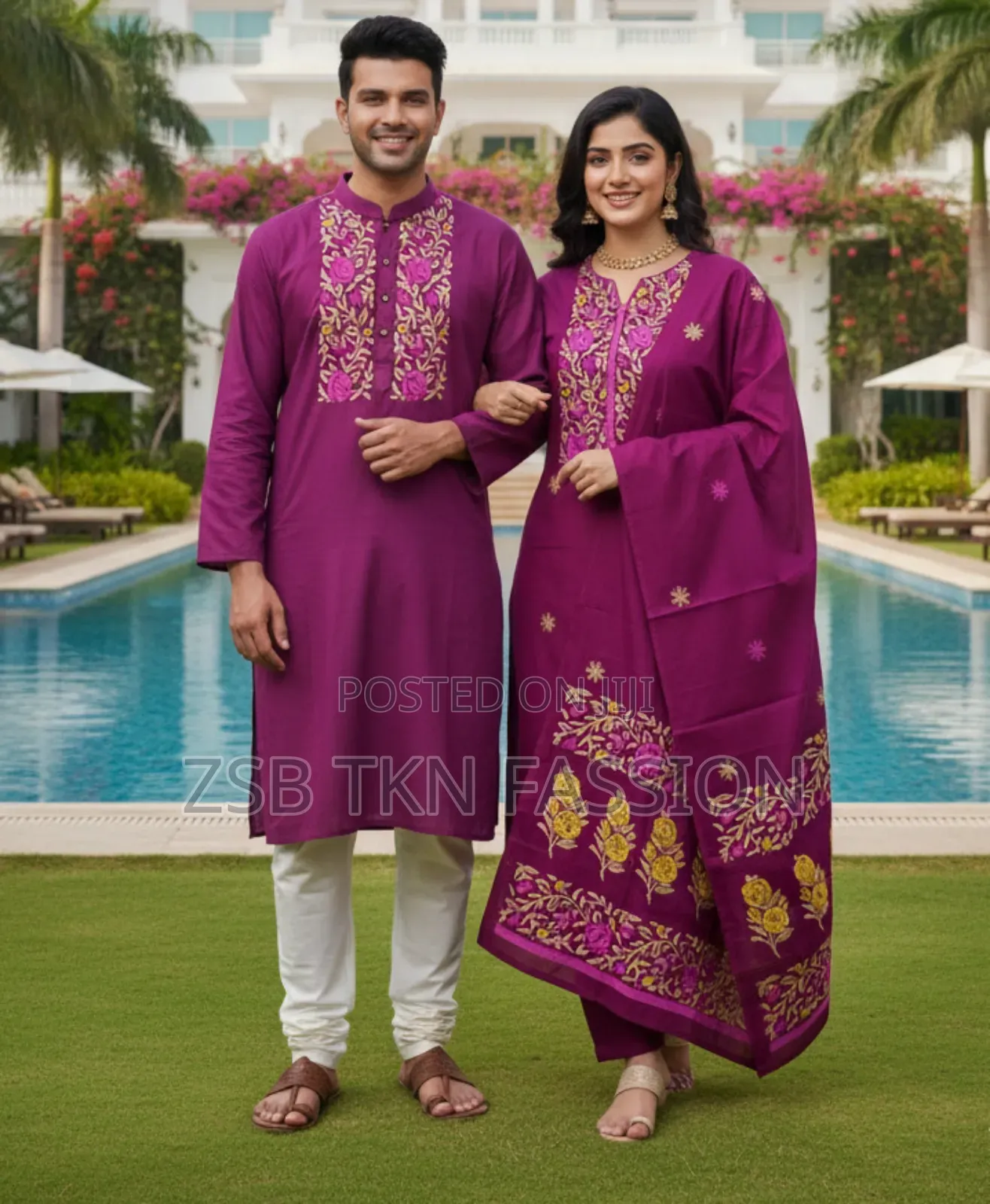 Panjabi Three Piece Couple Set নতুন আপডেট কালেকশন