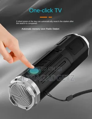 Photo - Portable Bluetooth Speaker With Zoomable Flashlight - 4 Dimming