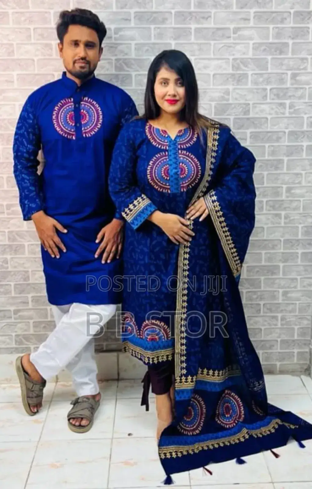 Panjabi Three Piece Couple Set স্টাইলের মিল যখন চোখে পড়ে,