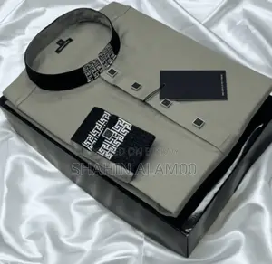 স্টাইলিশ হ্যারিংবোন কটন পাঞ্জাবি