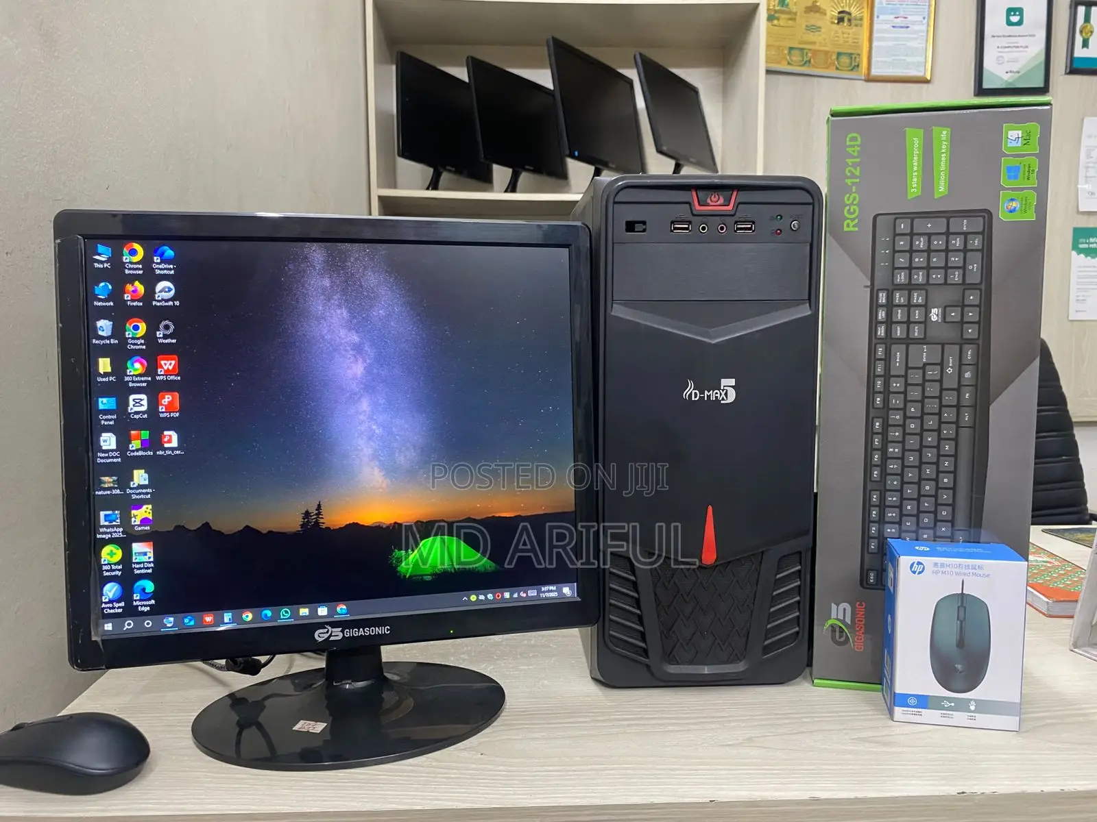 Desktop Computer 4GB Intel Core I3 SSD 128GB