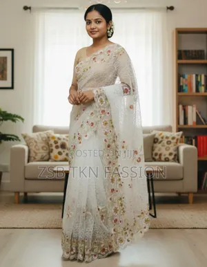 Georgette Organza Saree নতুন আপডেট আপুদের জন্য