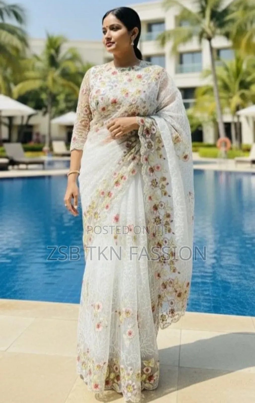 Georgette Organza Saree নতুন আপডেট আপুদের জন্য