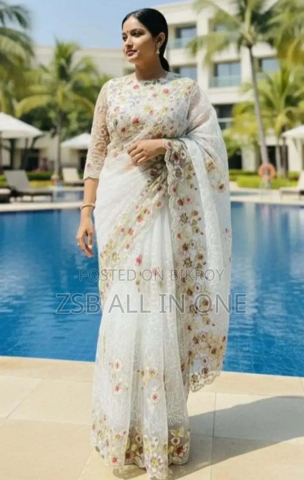 Georgette Organza Saree New Update For Sisters