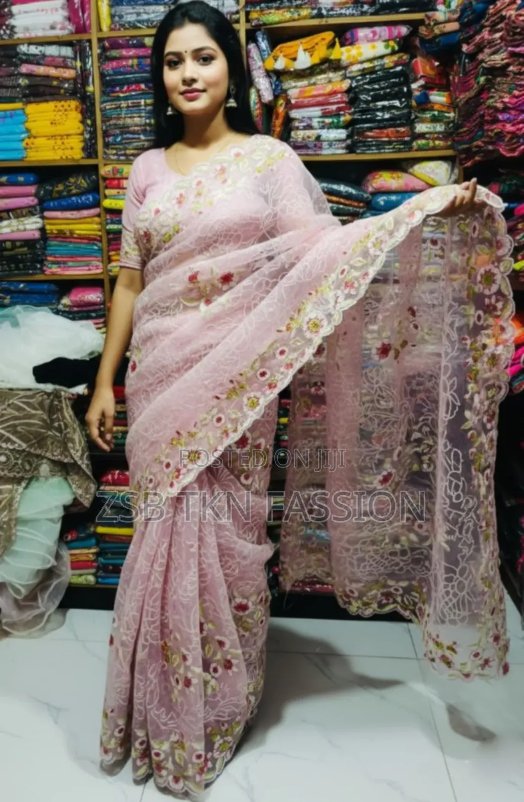 Georgette Organza Saree নতুন আপডেট আপুদের জন্য